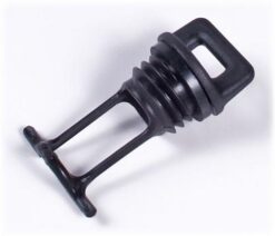 Replacement black drain plug for Bic Sportyak 245
